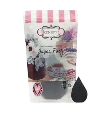 Confect Black Sugarpaste (Fondent 1 kg)