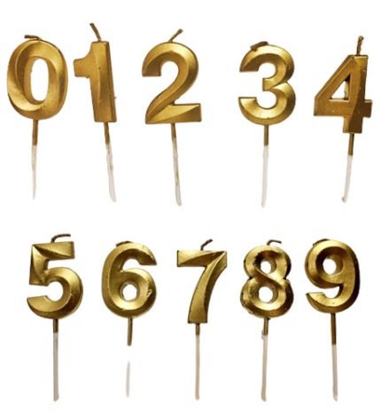 Golden Number Candle (12pcBox)