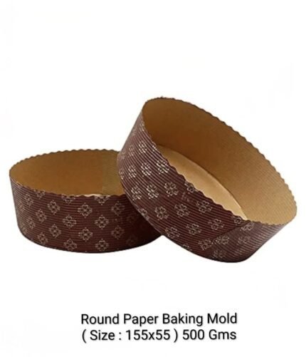 Round Paper Baking Mold (500gm/Bottom155.height55MM)