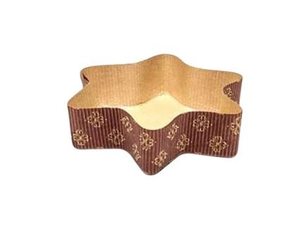 Star Shape Paper Baking Mold (100gm/Bottom125MMHeight35MM)