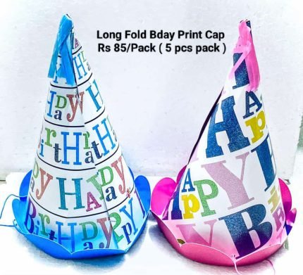 Long Fold Print Cap (5 Pcs Pack)
