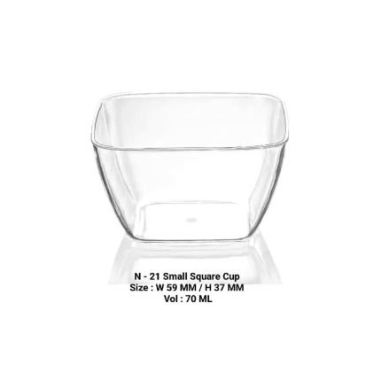 N-21 Small Square Cup – Rs.4 (1 Pc ) MOQ (100Pcs)