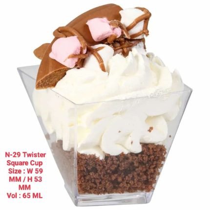 N-29 Twister Square Cup Rs. 5.50 (1 Pc ) MOQ (100Pcs)