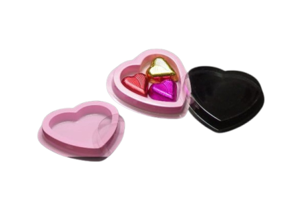 Pink Heart Small Chocolate Box (10 Box)