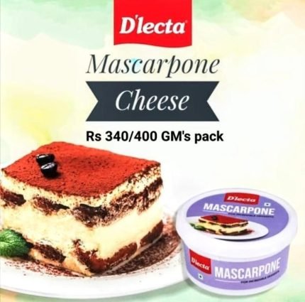 Dlecta Mascarpone Cheese – Rs. 300 ( 400 gm pack , case)
