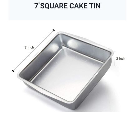 Square Cake Tin 7 Inc (1Tin)