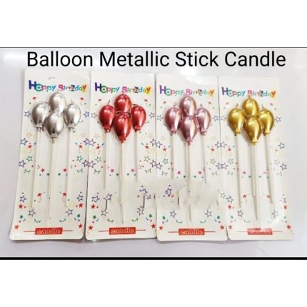 Balloon  Metallic Stick Candle