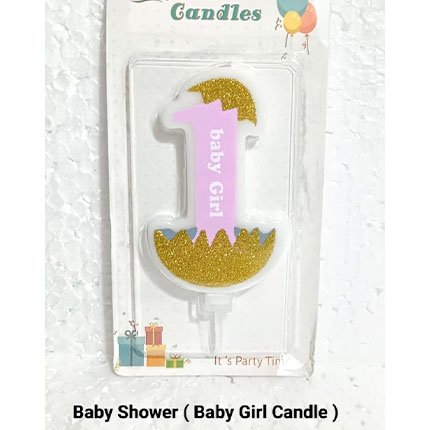 Baby Shower Baby Girl Candle