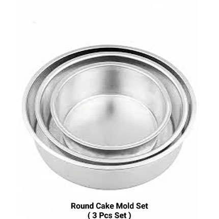 Round Cake Mold Set (3 Pcs Set)