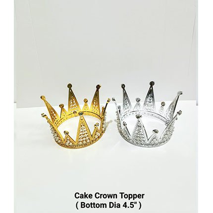 Cake Crown Topper (Bottom Dia 4.5 )