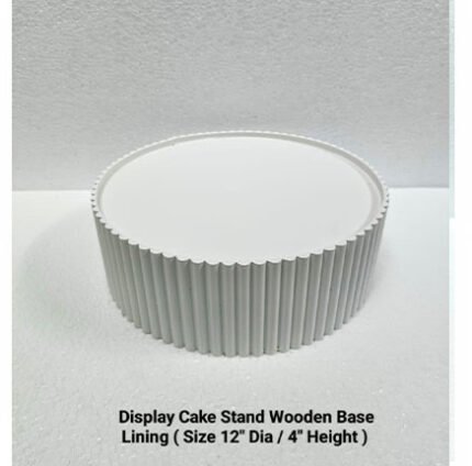 Display Cake Stand Wooden Base Lining   ( Size 12”Dia / 4”Height)