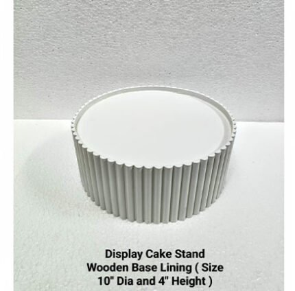 Display Cake Stand Wooden Base Lining ( Size 10”Dia / 4”Height)
