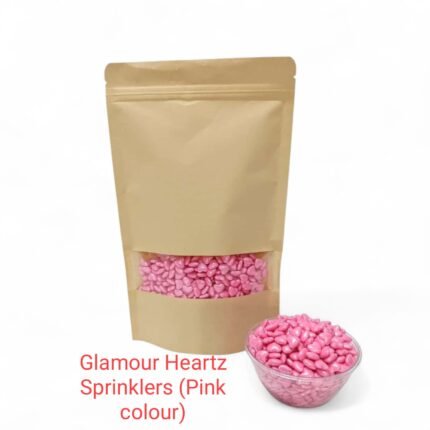 Glamour Hearts sprinklers Pink Colour (1kg Pack)