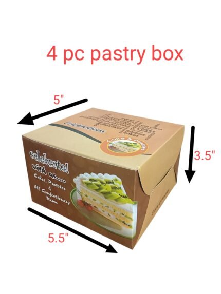 4 pastry box Rs. 4 ( 1 Box ) MOQ (100 Box)