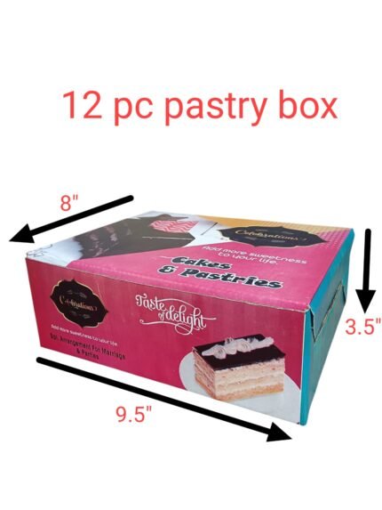 12 Pastry Box ( 3 Ply ) – Rs. 10 ( 1 Box ) MOQ (100 Box)