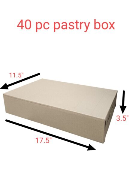 40 Pastry Box 3 Ply – Rs. 20 ( 1 Box ) MOQ (100 Box)