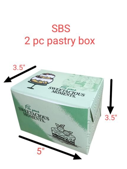 SBS 2 Pastry Box – Rs. 5 ( 1 Box ) MOQ (100 Box)