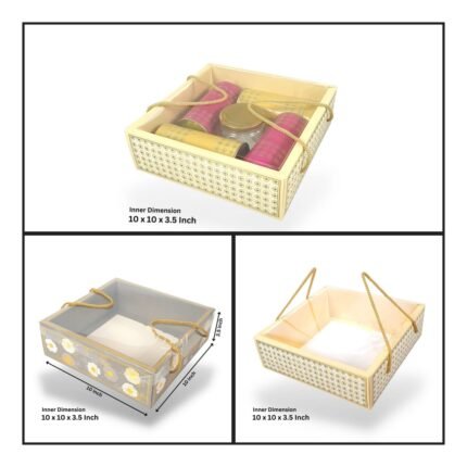 10x10x3.5″ hamper box RBF 23  – Rs .60 (1 Pc) MOQ (50 Pcs)