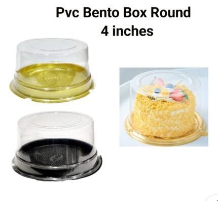 PVC Bento Box Round 4 inch – Rs.14 / pc (Moq 100 pcs)