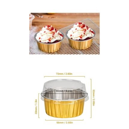 Round shape direct bake and serve foil containers – Rs.8/1Pc (Moq/100Pcs)