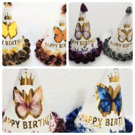Butterfly Glitter Cap (1 Pc)