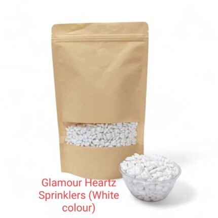 Glamour Hearts Sprinklers White Colour (250gm)