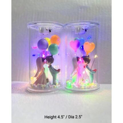 Couple Cake Topper With Light (1 Pc)