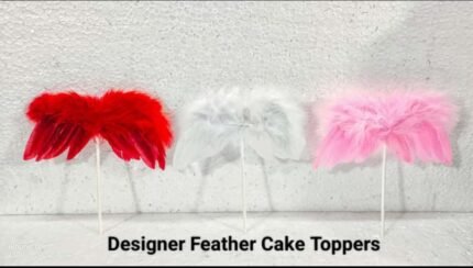 Designer Feather Cake Toppers (1 Pc)