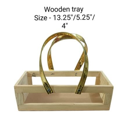 Wooden Tray Size- 13.25″/5.25″/4″ – Rs .220 /pc ( moq 5pc)