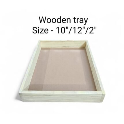 Wooden Tray Size- 10″/12″/2″ – Rs.140/pc ( moq 5pc)