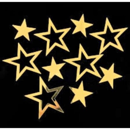 Acrylic Star Cutout Toppers (10 pcs Pack )