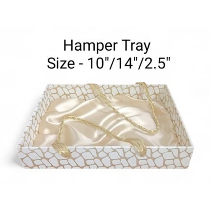 Hamper Tray Size- 10″/14″/2.5″ -Rs .260/pc ( moq 5pc)