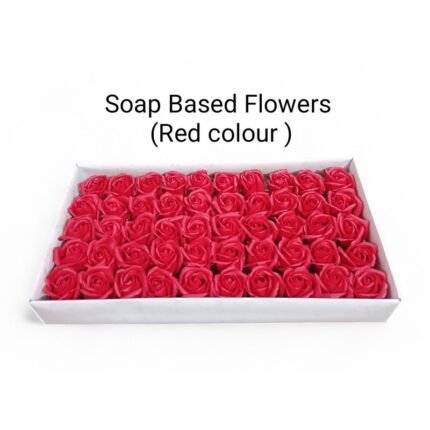 Soap Based Flowers Red Colour (50 flowers/box)