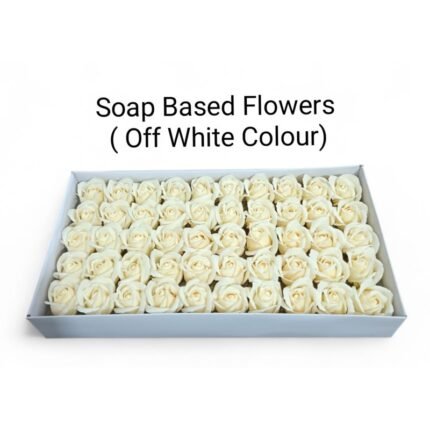 Soap Based Flowers Off White Colour (50 flowers/box)