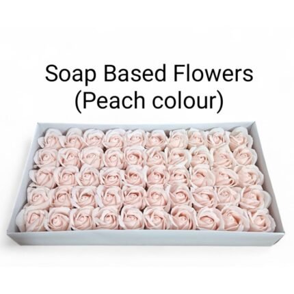 Soap Based Flowers Peach Colour (50 flowers/box)