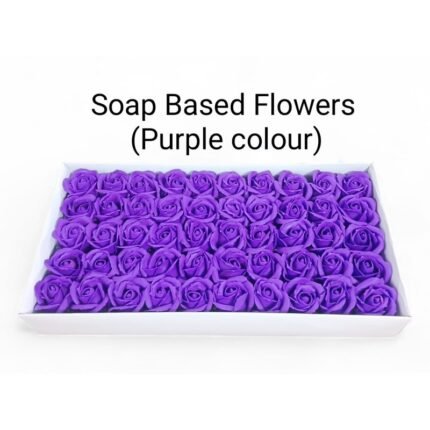 Soap Based Flowers Purple Colour (50 flowers/box)
