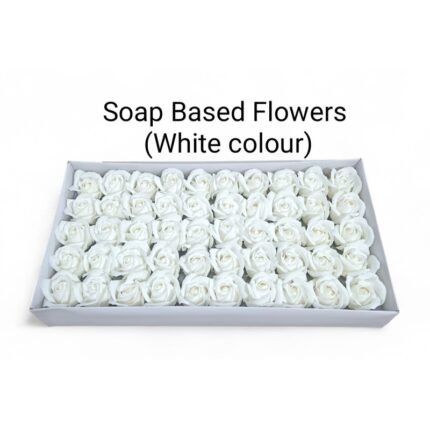 Soap Based Flowers White Colour (50 flowers/box)