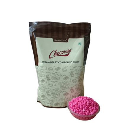 Chocoville Strawberry Flavoured Choco Chips (1 Kg )