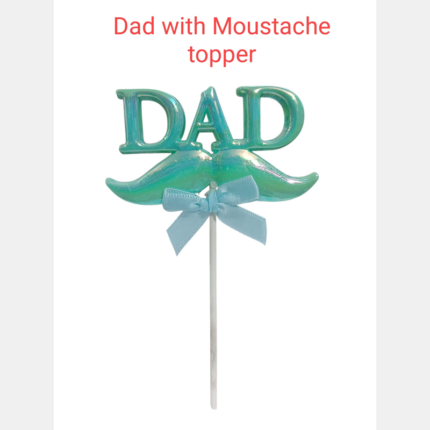 Dad With Moustache Topper (1 Pc)