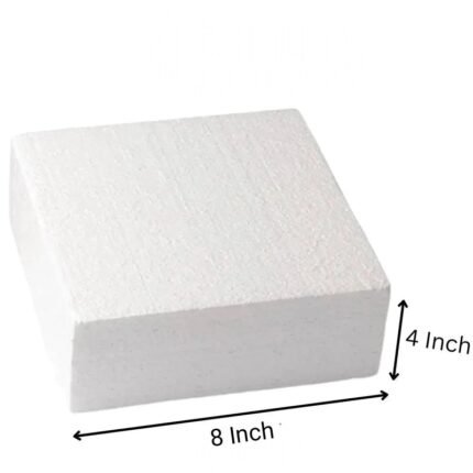 Square Cake Dummy  ( 8″ dia /4″ height) (1Pc)