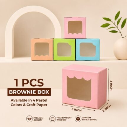 1Pc Brownie Box -Rs.5/pc (Moq 100 pcs)