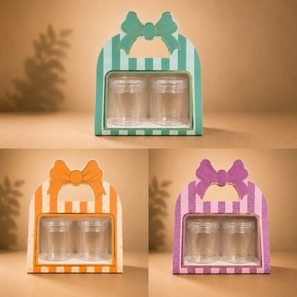 2 Jar Hamper Box With Pvc Box  -Rs.53/1Pc (Moq 50)