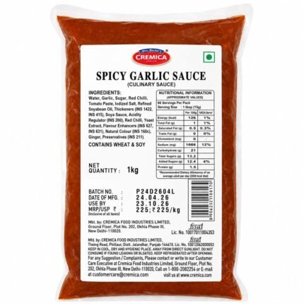 Cremica Spicy Garlic Sauce – Rs.195(1 Kg) -Rs.2340 (Moq/1 Peti )